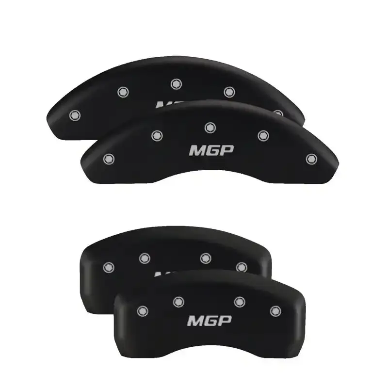 Mgp Engraved 4-Piece Caliper Cover Set – Front & Rear Lincoln Mks (Red/Silver) 1