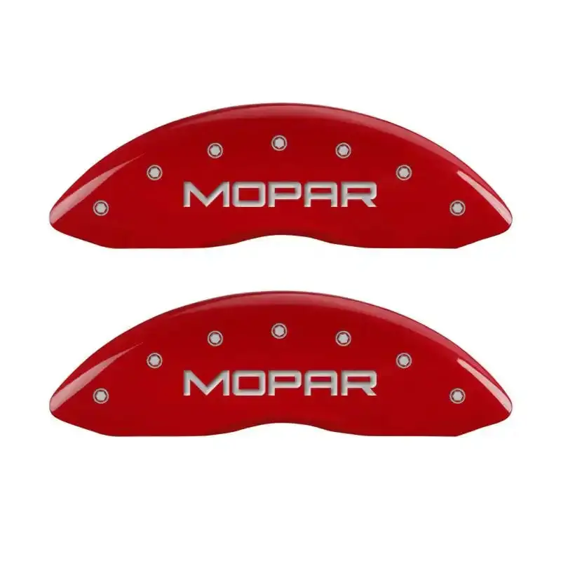 Mgp Engraved Front Caliper Covers – Mopar-Branded, Red & Silver Finish 1