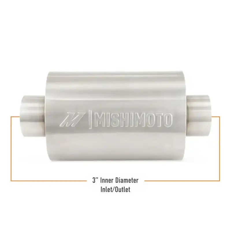 Mishimoto Universal 3-Inch Resonator – Brushed Stainless Steel Construction 1