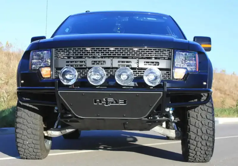 N-Fab Prerunner Gloss Black Front Bumper With Rsp Design 2