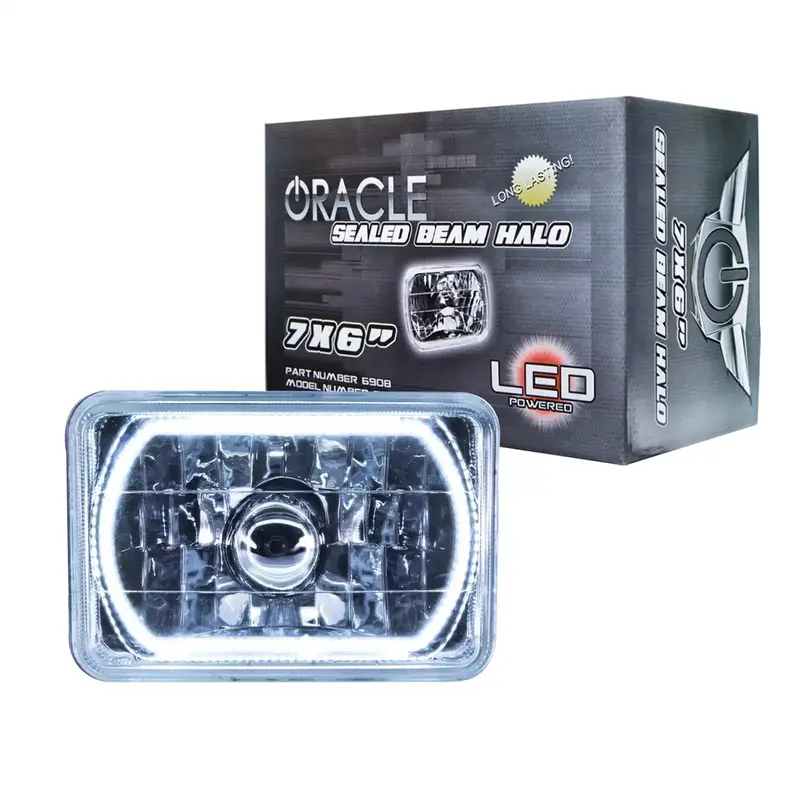 Oracle Lighting Pre-Wired 7X6" Sealed Beam Headlights – White Output 1