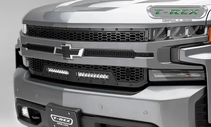 T-Rex Grilles 7311261-Br Stealth Laser Torch Front Grille – Black Mild Steel Replacement 1